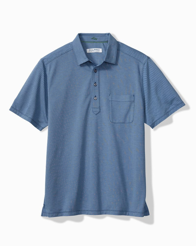 San Lucio Stretch Knit Polo - Eclipse