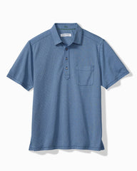 San Lucio Stretch Knit Polo - Eclipse