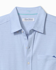 San Lucio Pico Stretch Knit Short-Sleeve Shirt - Dockside Blue