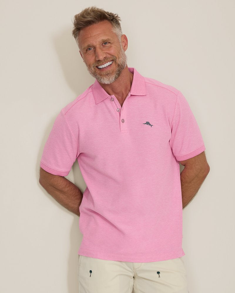 Emfielder Icon Polo - Very Berry Heather
