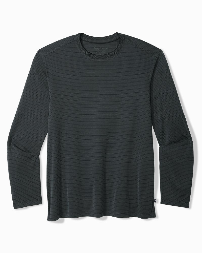 Bay Stripe Long-Sleeve IslandZone T-Shirt - Coal