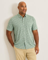 San Lucio Lotus Stretch Knit Shirt - Highland Green