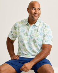 San Lucio Verde Palms Polo Stretch Knit Polo - Elm