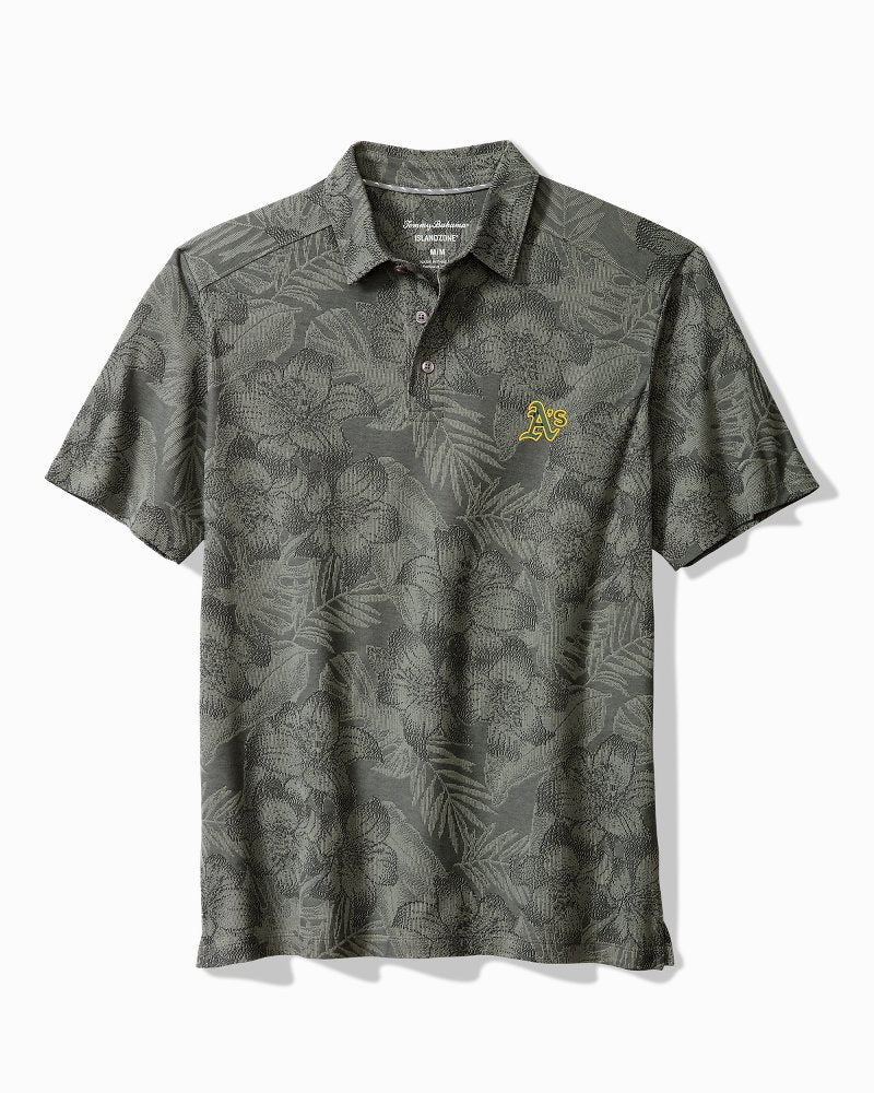 MLB Palm Fresco Hibiscus IslandZone Polo - athletics