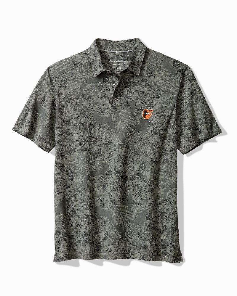 MLB Palm Fresco Hibiscus IslandZone Polo - baltimore_orioles