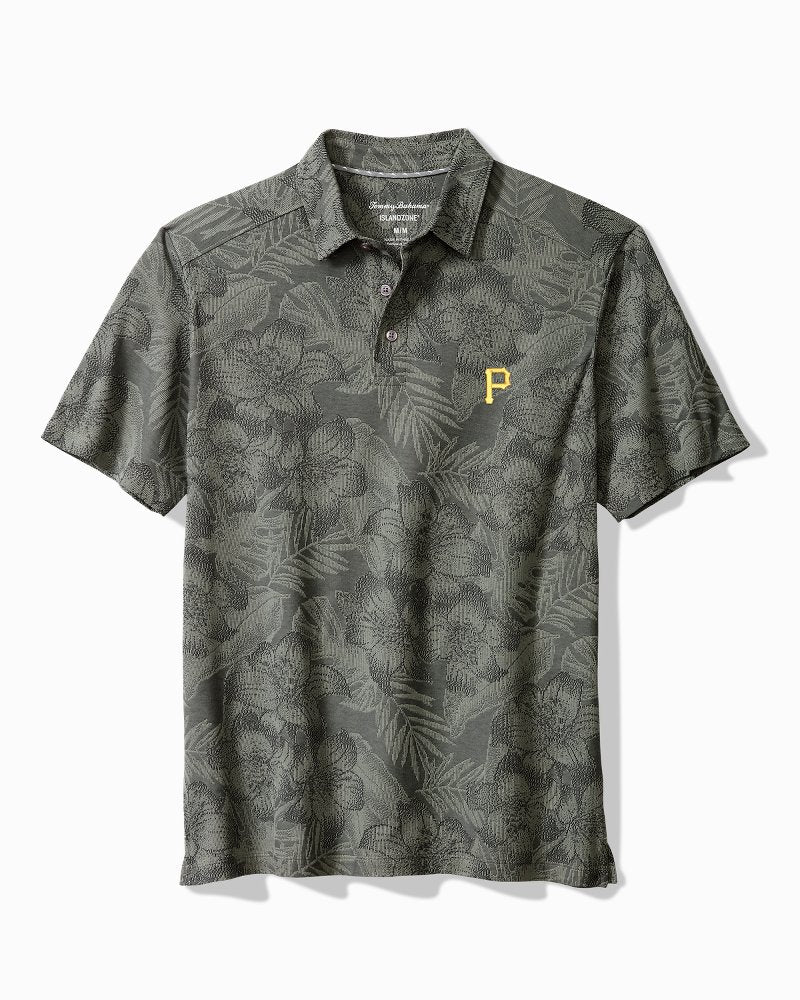 MLB Palm Fresco Hibiscus IslandZone Polo - pittsburgh_pirates