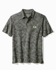 NFL Palm Fresco Hibiscus IslandZone Polo - green_bay_packers