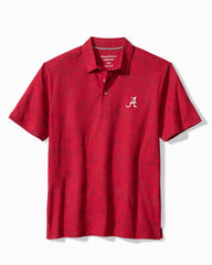 Collegiate Palm Fresco Hibiscus IslandZone Polo - alabama