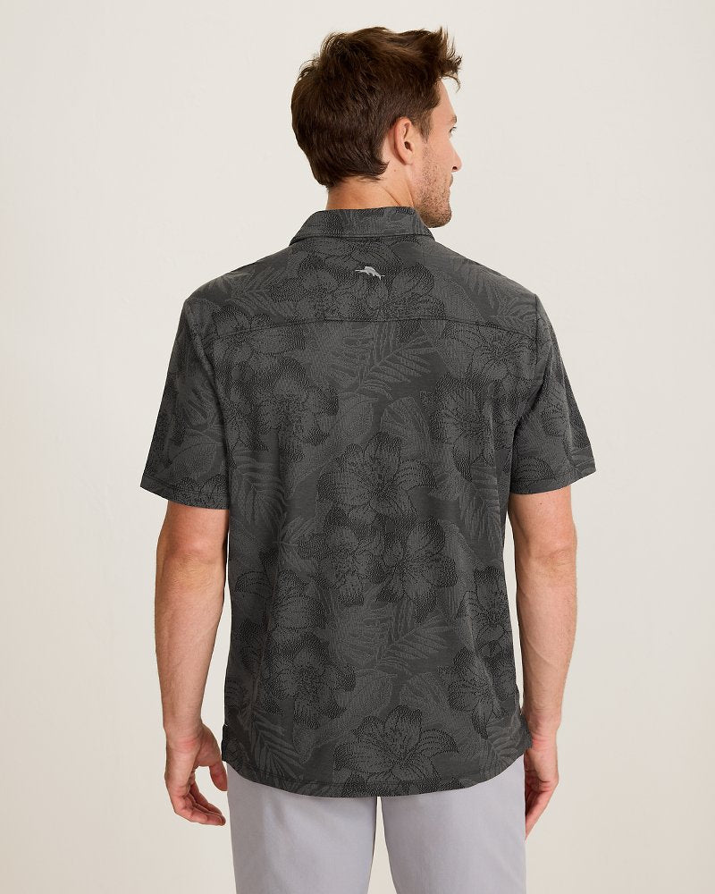 Palm Fresco Hibiscus IslandZone Polo - Coal