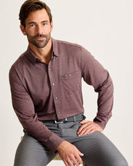 San Sebastian Check IslandZone Shirt - Pinot Noir