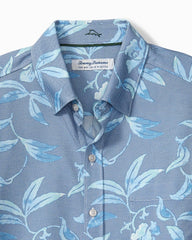 San Lucio Gardenia Stretch Knit Shirt - Jodhpur Blue