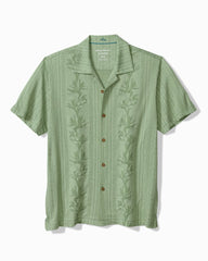 Palm Fresco Beach Border IslandZone® Camp Shirt - Elm