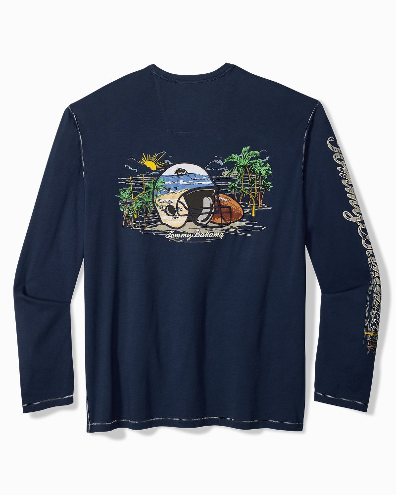 NFL Seaside Snap Long-Sleeve Lux T-Shirt - new_england_patriots