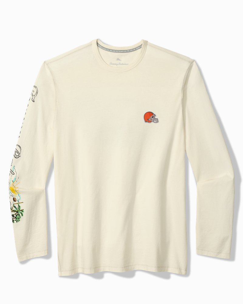 NFL Seaside Snap Long-Sleeve Lux T-Shirt - cleveland_browns