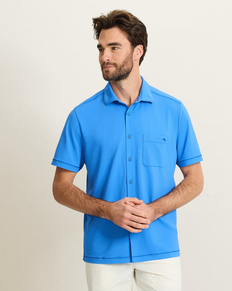 Costa Wave IslandZone Camp Shirt - Med Blueberry