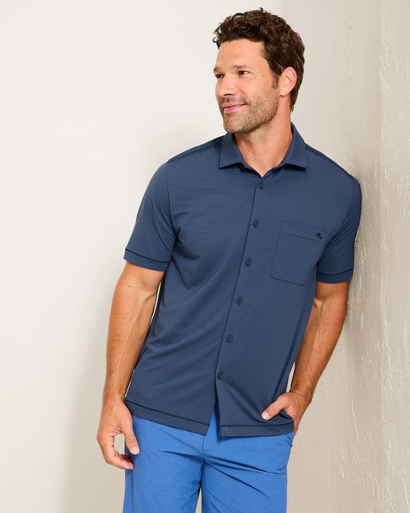 Costa Wave IslandZone Camp Shirt - Carbon Navy