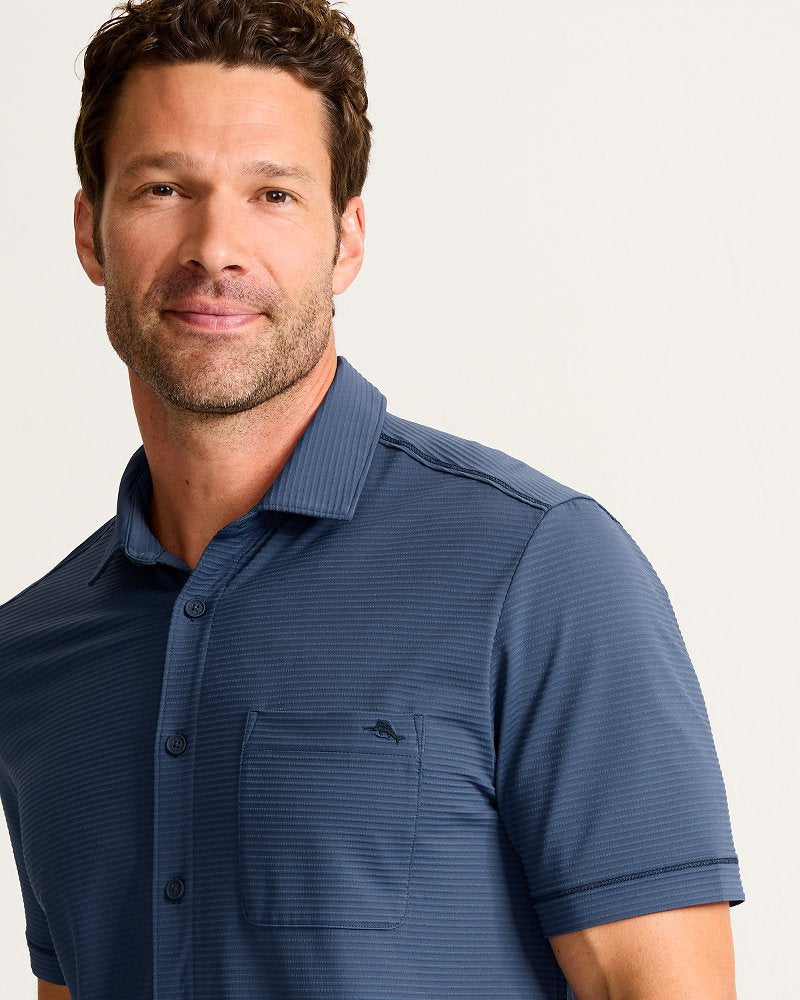 Costa Wave IslandZone Camp Shirt - Carbon Navy