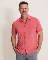 Costa Wave IslandZone Camp Shirt - Wild Geranium