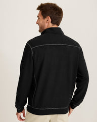 Montego Beach Half-Zip Sweatshirt - Black
