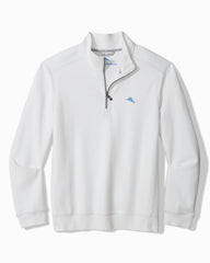 Montego Beach Half-Zip Sweatshirt - White