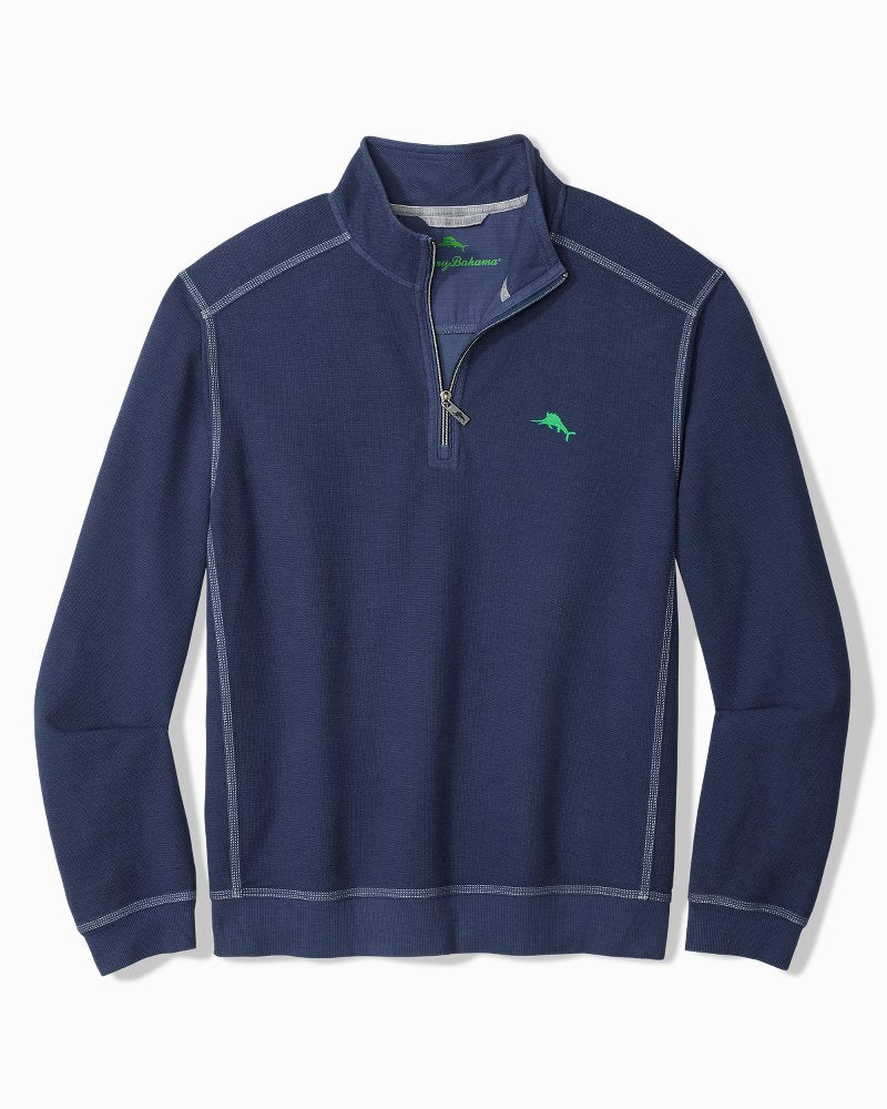 Montego Beach Half-Zip Sweatshirt - Island Navy