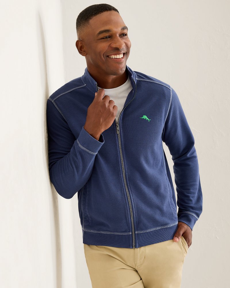 Montego Beach Full-Zip Sweatshirt - Island Navy