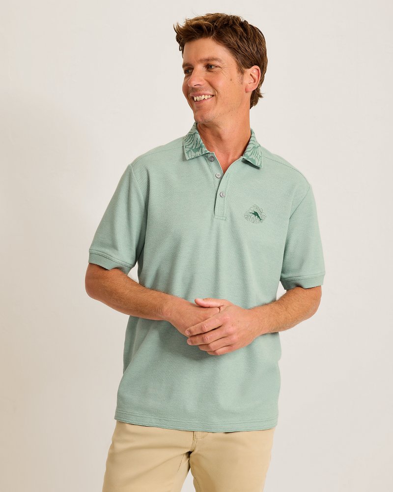 Emfielder Palms IslandZone Polo - Aquifer Heather