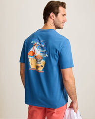 Smokin' Good Time Graphic T-Shirt - Bright Cobalt