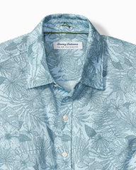 San Lucio Villa Evora Stretch Knit Shirt - Sea Ice