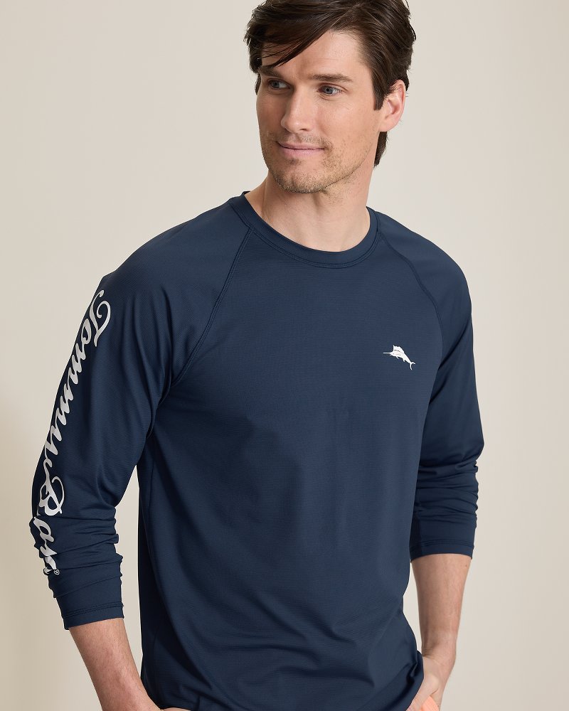 Chill Time Bay IslandZone Long-Sleeve Rash Guard - Maritime