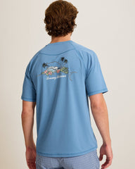 Chill Time Bay IslandZone Short-Sleeve Rash Guard - Infinity Sky