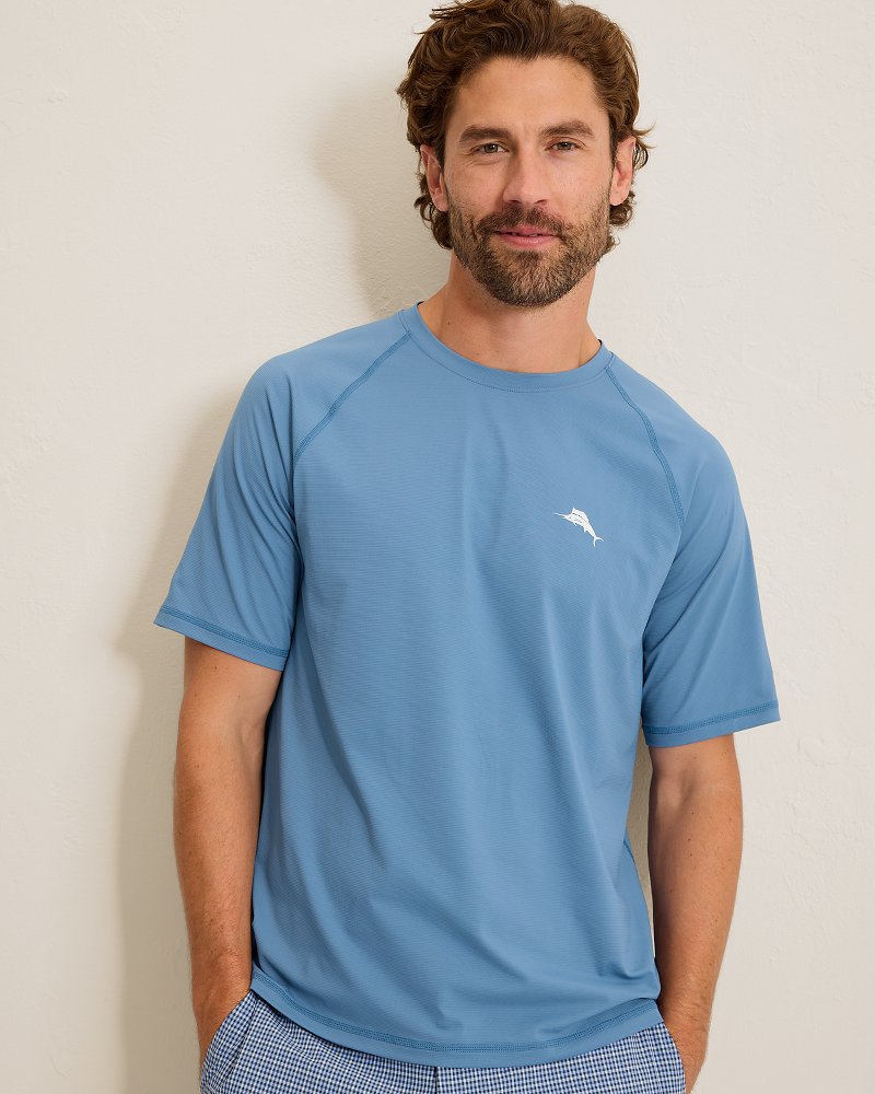Chill Time Bay IslandZone Short-Sleeve Rash Guard - Infinity Sky