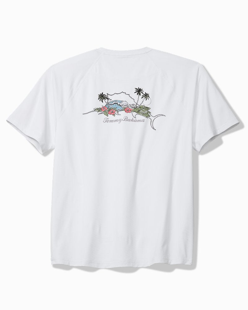Chill Time Bay IslandZone Short-Sleeve Rash Guard - Bright White