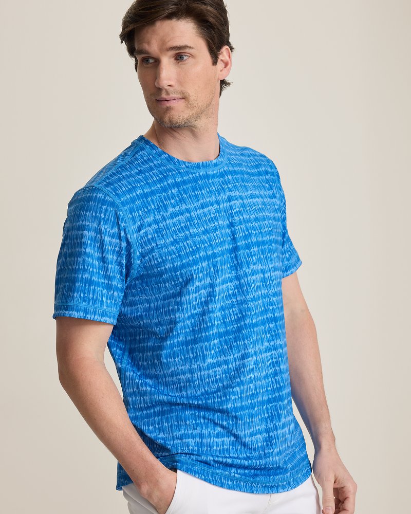 Wave Break Reversible Crew IslandZone T-Shirt - Bering Blue