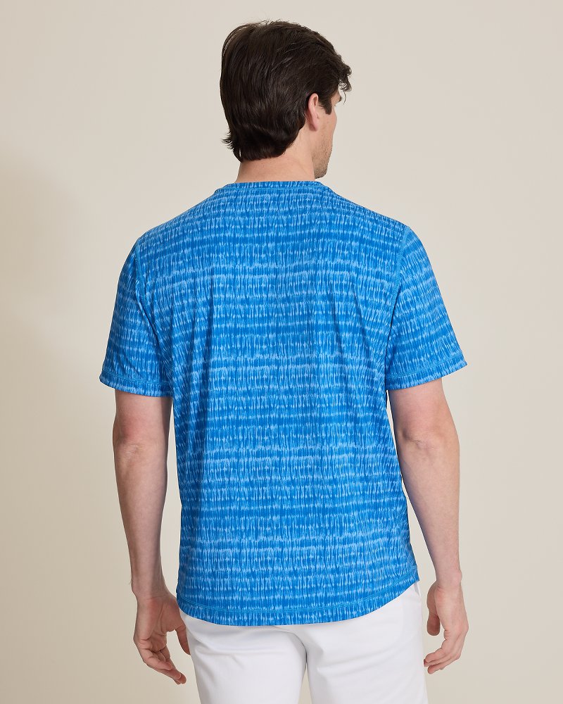 Wave Break Reversible Crew IslandZone T-Shirt - Bering Blue