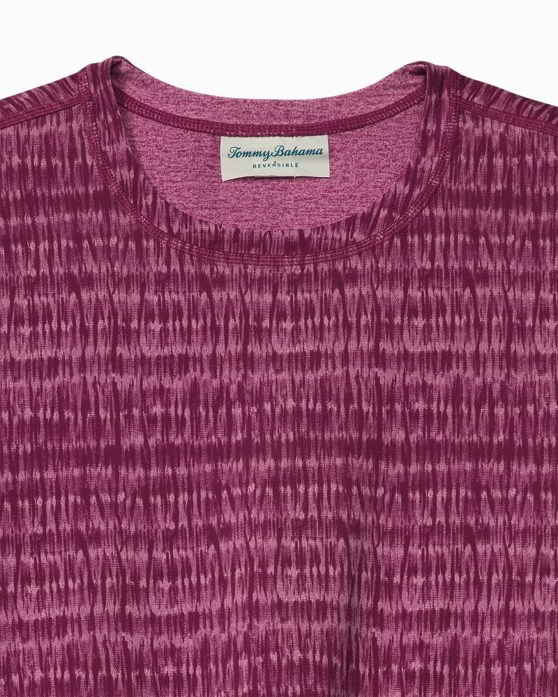 Wave Break Reversible Crew IslandZone T-Shirt - Magenta Purple