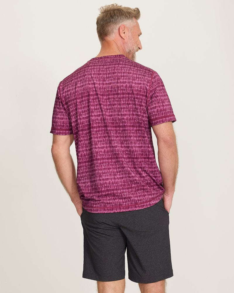 Wave Break Reversible Crew IslandZone T-Shirt - Magenta Purple