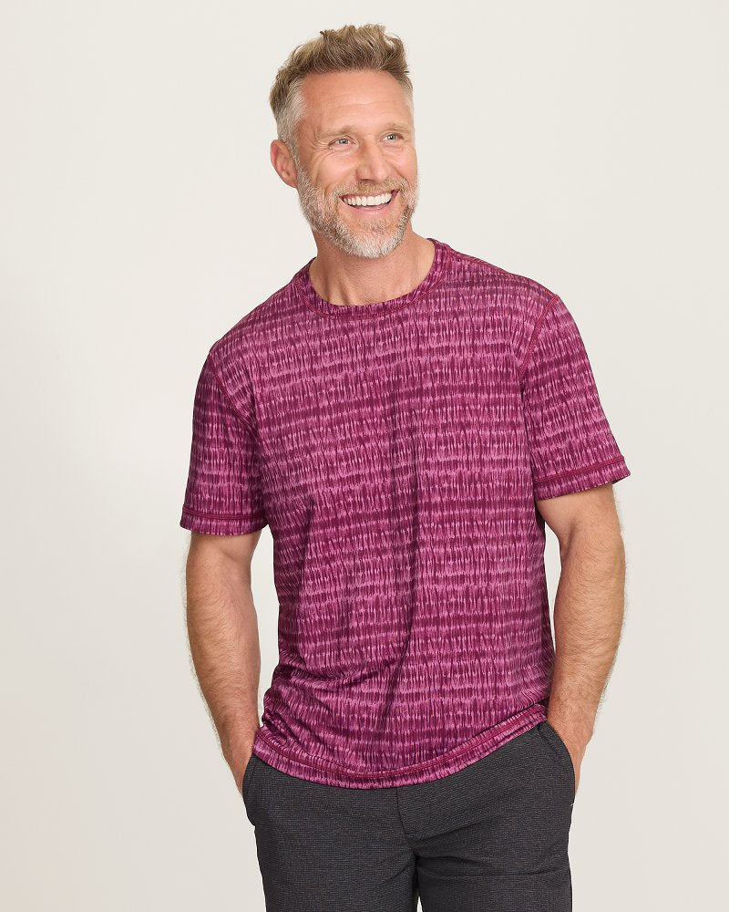 Wave Break Reversible Crew IslandZone T-Shirt - Magenta Purple