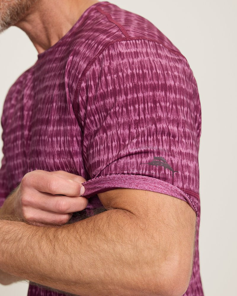Wave Break Reversible Crew IslandZone T-Shirt - Magenta Purple