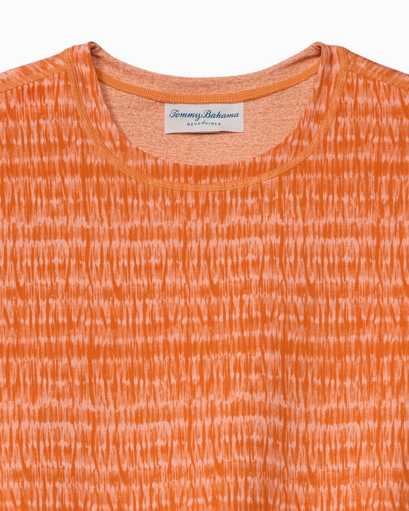 Wave Break Reversible Crew IslandZone T-Shirt - Jaffa Orange