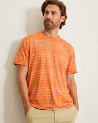 Wave Break Reversible Crew IslandZone T-Shirt - Jaffa Orange