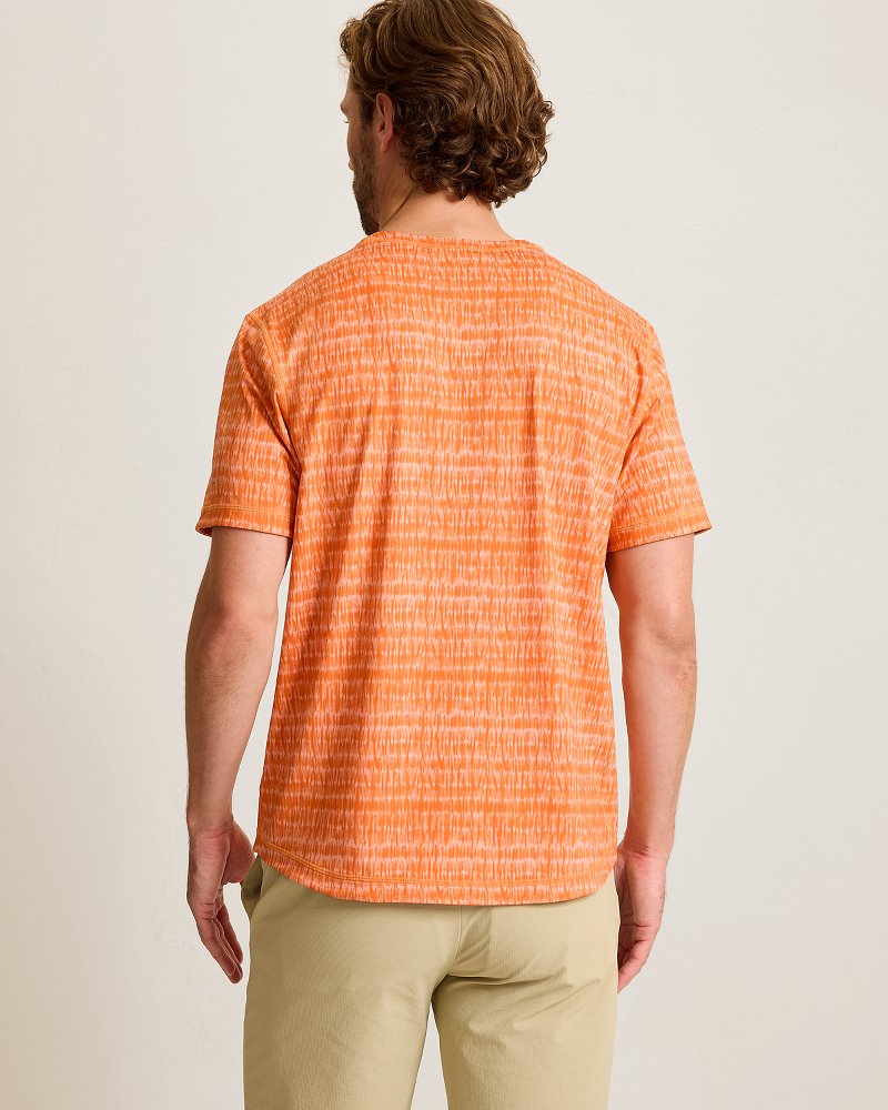 Wave Break Reversible Crew IslandZone T-Shirt - Jaffa Orange