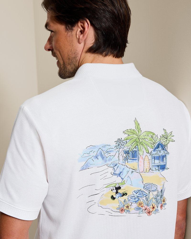 Disney Surf Scenic Polo - Bright White