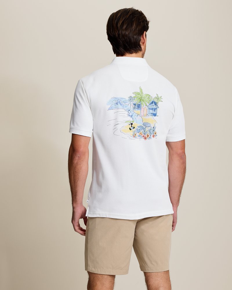 Disney Surf Scenic Polo - Bright White