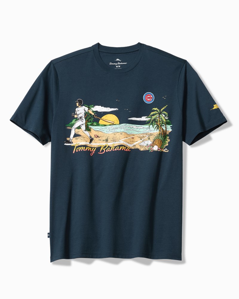 MLB Sunset Slugger Graphic T-Shirt - chicago_cubs