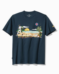 MLB Sunset Slugger Graphic T-Shirt - chicago_cubs