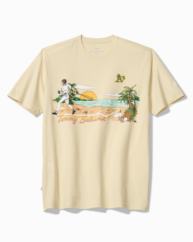 MLB Sunset Slugger Graphic T-Shirt - athletics