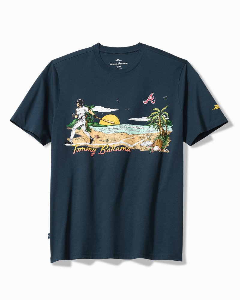 MLB Sunset Slugger Graphic T-Shirt - atlanta_braves
