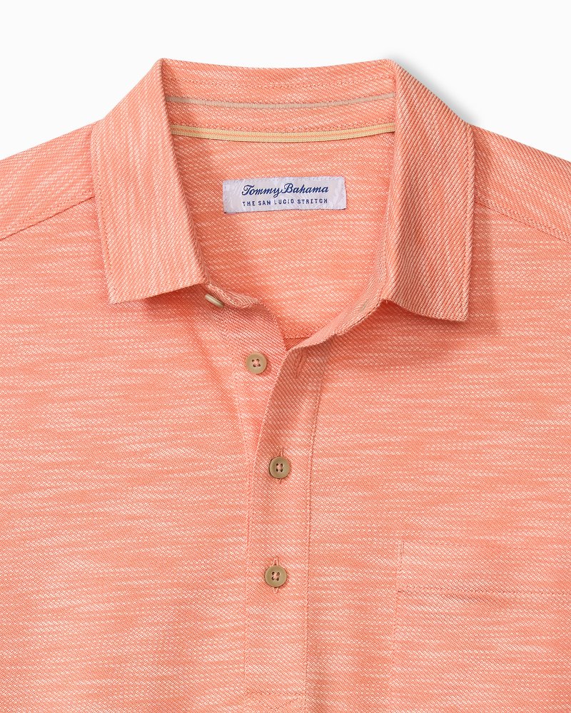 San Lucio Tides Stretch Knit Polo - Light Serape