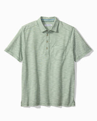 San Lucio Tides Stretch Knit Polo - Oxidize Metal